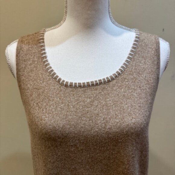 Vince Camuto Tan Sweater Tank Size L - Picture 3 of 8